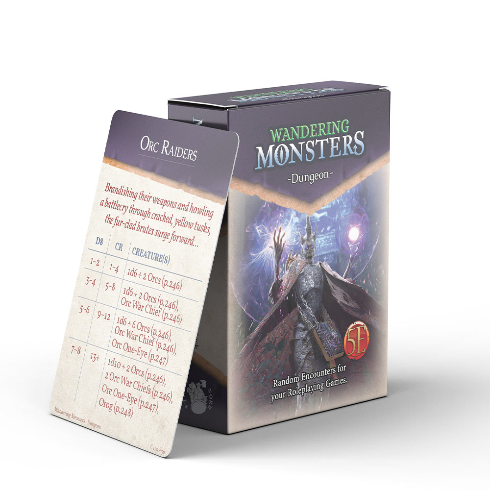 Game Master's Toolbox: Wandering Monster Deck - Dungeon NRG 1010