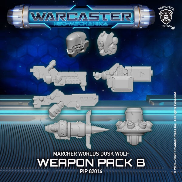 Warcaster: Dusk Wolf Weapon Pack B - Marcher Worlds Weapon Pack PIP 82014