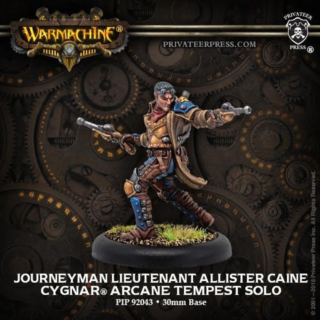 Journeyman Lietenant Allister Caine: Cygnar - Solo PIP 92043
