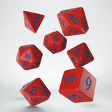 Classic Runic Red & Blue Dice Set (7) QWS SCLR2A