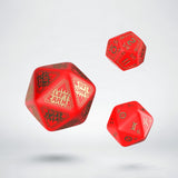 RuneQuest Red & Gold Expansion Dice (3) QWS SRQE53