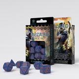 Wizard Dark-Blue & Orange Dice Set QWS SWIZ90