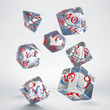 Classic RPG Translucent & Blue-Red Dice Set (7) QWS SCLE16