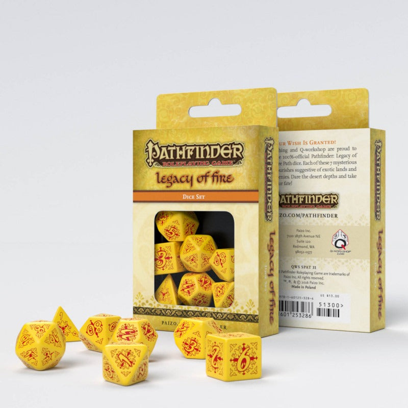 Pathfinder Legacy of Fire Dice Set (7) QWS SPAT31
