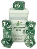 Polyhedral Dice: Holidice - Sets of 7 w/ Arch'd4 (Christmas Tree) R4I 50902-7C