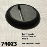 30mm Round Plastic Display Base (12) RPR 74023