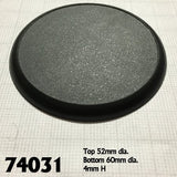 60mm Round Plastic Display Base (10) RPR 74031