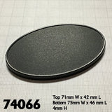75mm X 46mm Oval Gaming Base (10) RPR 74066