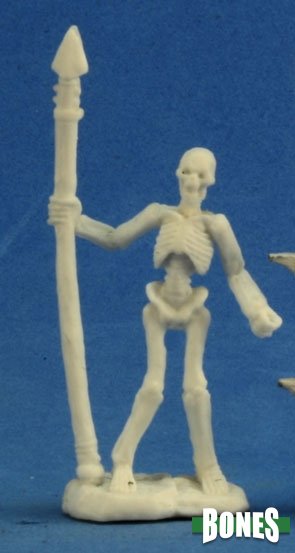 Skeleton Warrior Spearman (3): Bones RPR 77244