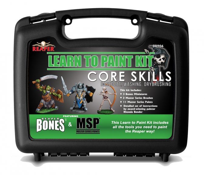 Learn To Paint Kit - Core Skills: Reaper Miniatures RPR 08906