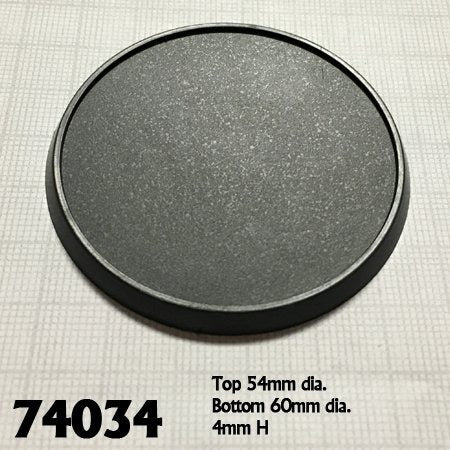 60mm Plastic Round Base (10) RPR 74034