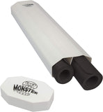 Monster Dual Playmat Tube: Opaque White with White Cap SDI MON-2MATW-352