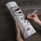 Monster Dual Playmat Tube: Opaque White with White Cap SDI MON-2MATW-352