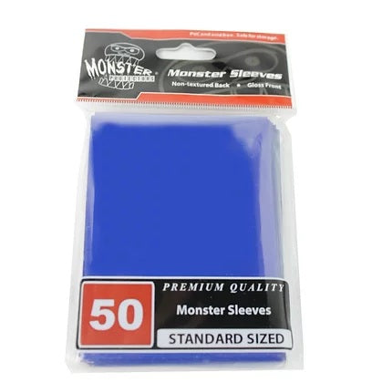 Monster Sleeves (50): Glossy Finish - Blue SDI MSL-LGN-BLU