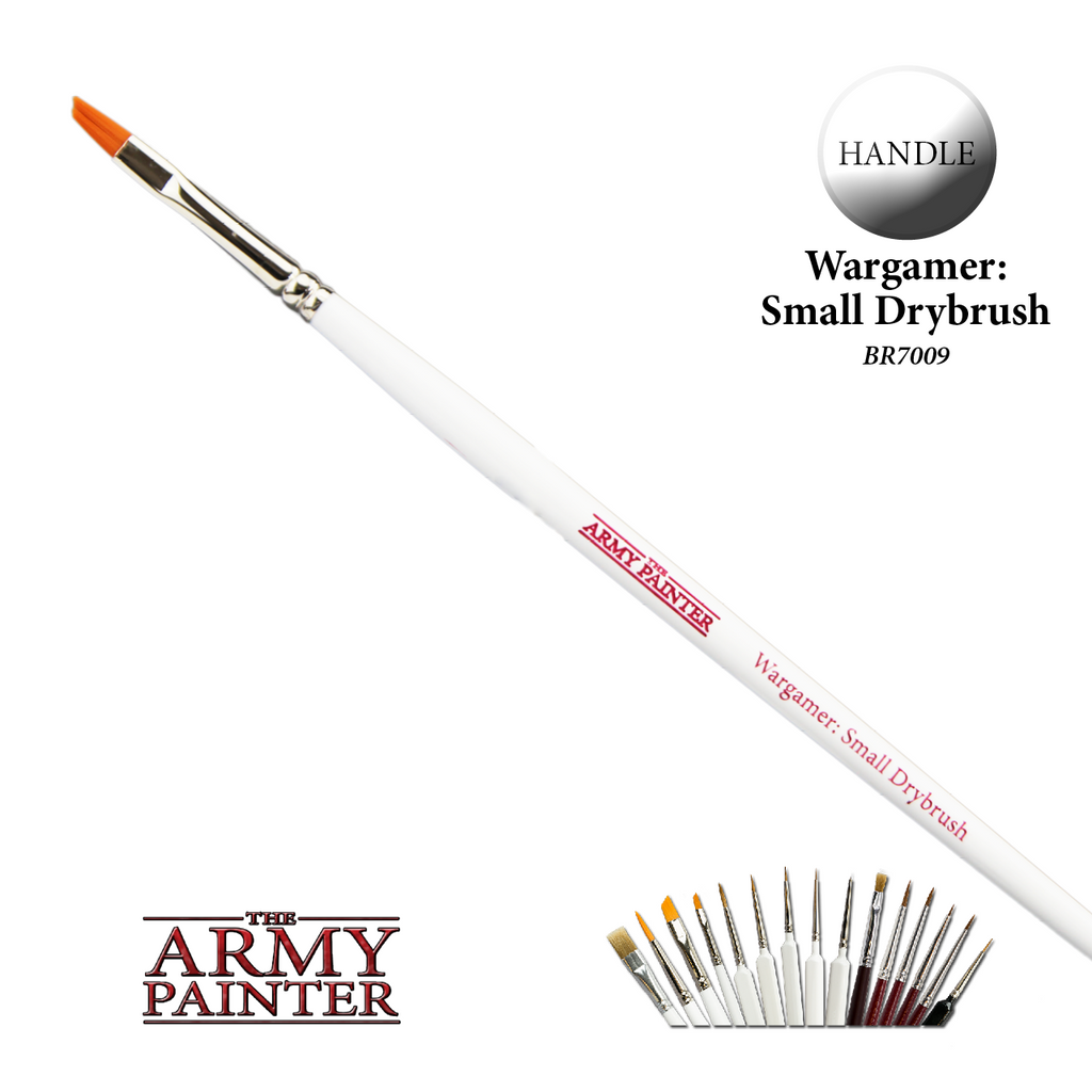 The Army Painter Wargamer: Small Drybrush - Hobby Miniature Model Paint  Brush with Synthetic Toray Hair - Model Brushes & Miniature Paint Brushes  for