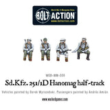 Sd.Kfz 251/1 Ausf D Halftrack Plastic Box Set: Bolt Action WLG 402012003