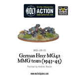 German Heer MG42 HMG Team (1943-45): Bolt Action WLG WGB-LHR-03