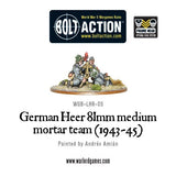 German Heer 81mm Medium Mortar Team (1943-45): Bolt Action WLG WGB-LHR-05