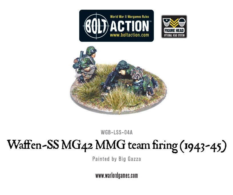 Waffen-SS MG42 MMG Team Firing (1943-45): Bolt Action WLG WGB-LSS-04