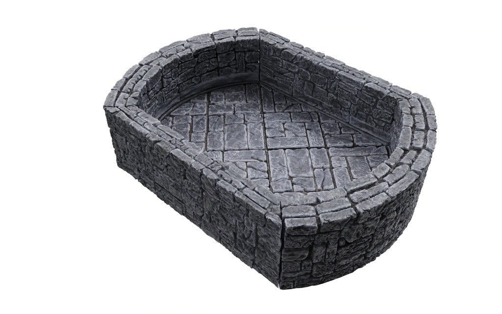 Dungeon Tile III - Curves: WarLock Tiles - WizKids 4D Settings WZK 16516