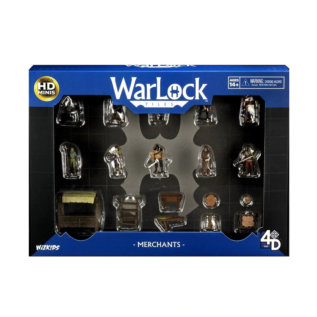 Accessory - Merchants: WarLock Tiles - WizKids 4D Settings WZK 16529