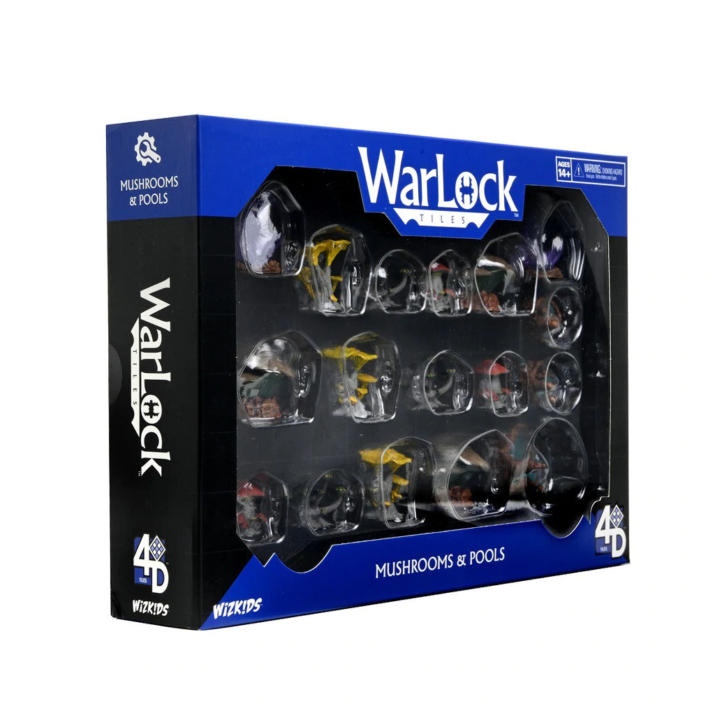 Accessory - Mushrooms & Pools: WarLock Tiles - WizKids 4D Settings WZK 16535