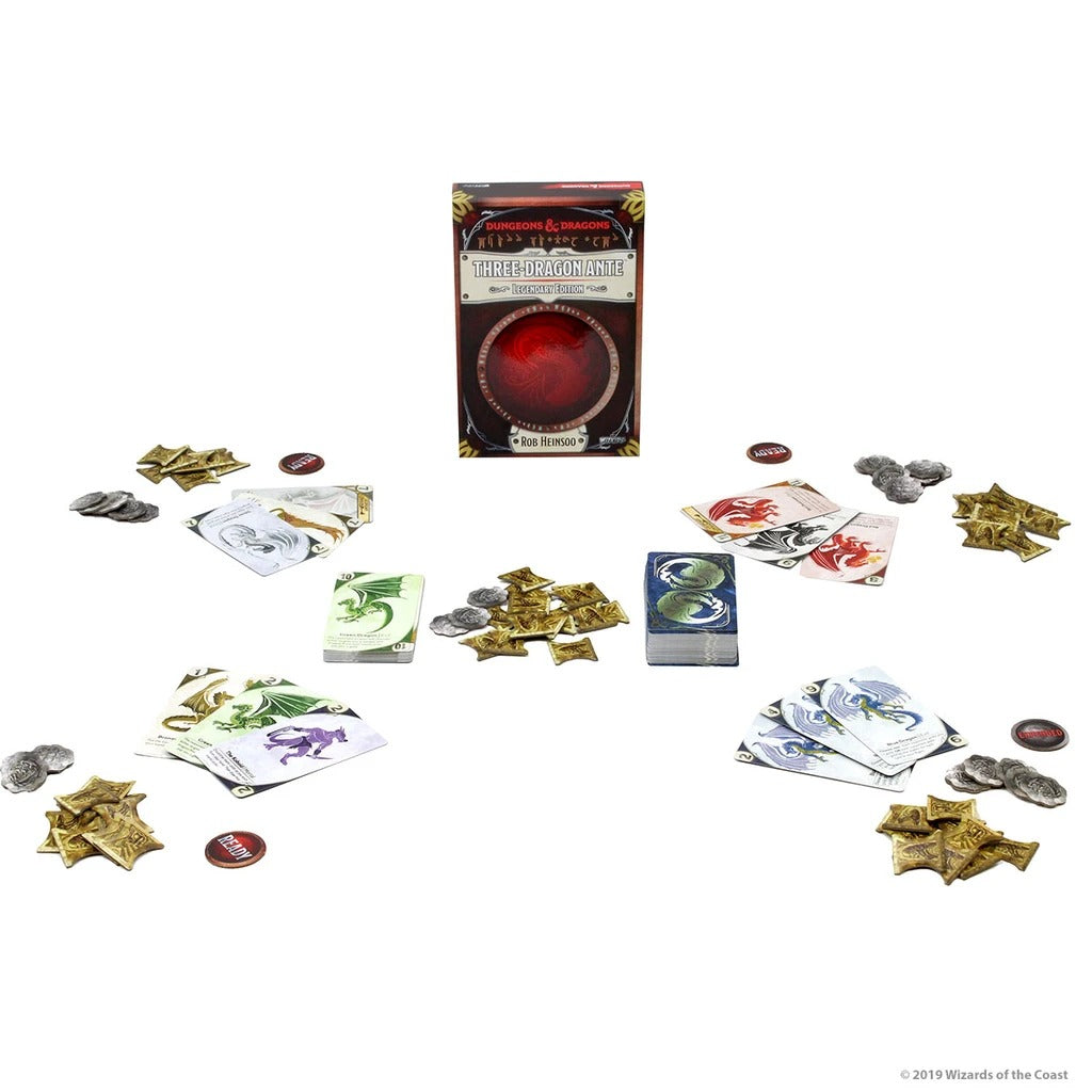 D&D Three-Dragon Ante - Legendary Edition: Board Games - Card Games WZK 73952