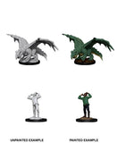 Green Dragon Wyrmling & Afflicted Elf: D&D Nolzur's Marvelous Miniatures WZK 90029