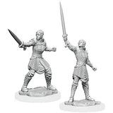 Critical Role Unpainted Miniatures: W1 - Human Dwendalian Empire Fighter Female WZK 90386