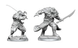 Magic the Gathering Unpainted Miniatures: W04 - Zurgo Helmsmasher & Unyielding Krumar WZK 90397