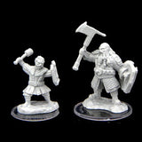 Critical Role Unpainted Miniatures: W2 - Kymal Militia Brawler & Jorenn Militia Holy Axeman WZK 90467