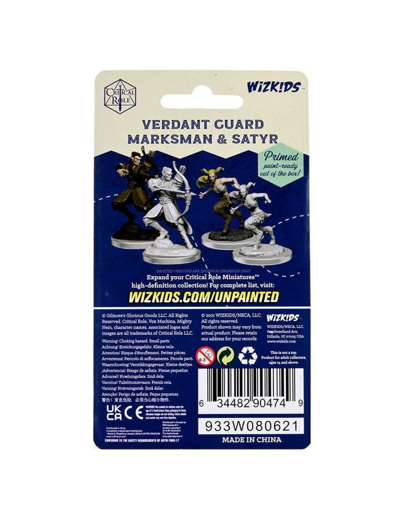 Critical Role Unpainted Miniatures: W2 - Verdant Guard Marksman & Satyr WZK 90474
