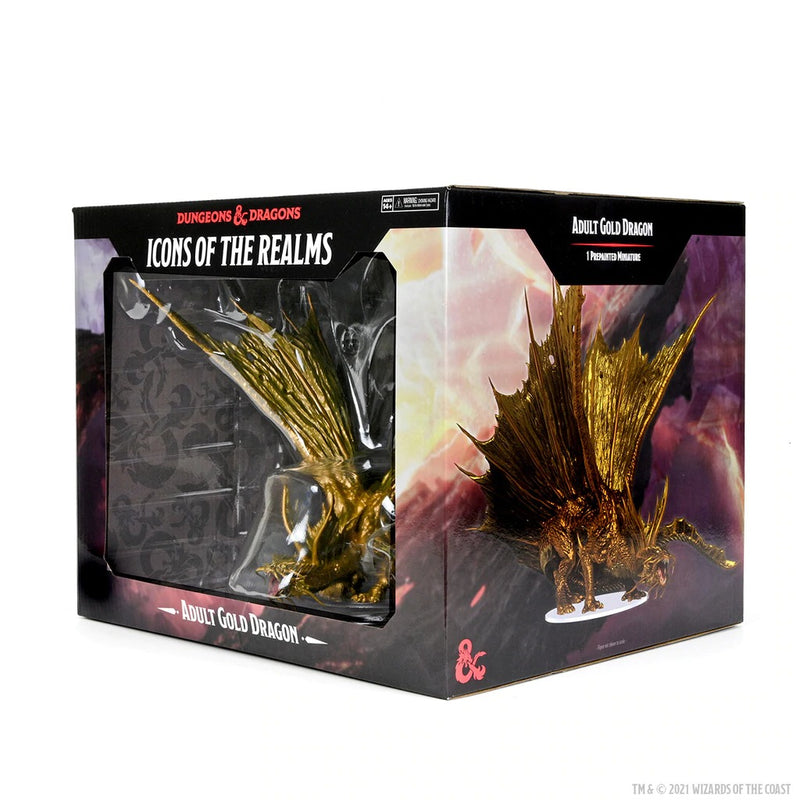 Adult Gold Dragon: Premium Figures - D&D Icons of the Realms WZK 96116