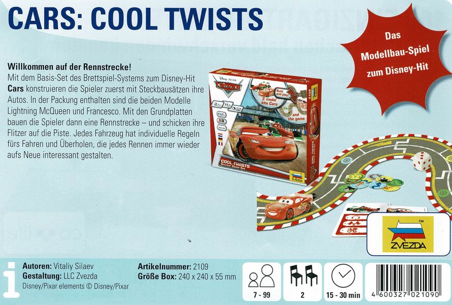 Disney Cars: Cool Twists Starter Game Set ZVE 2121